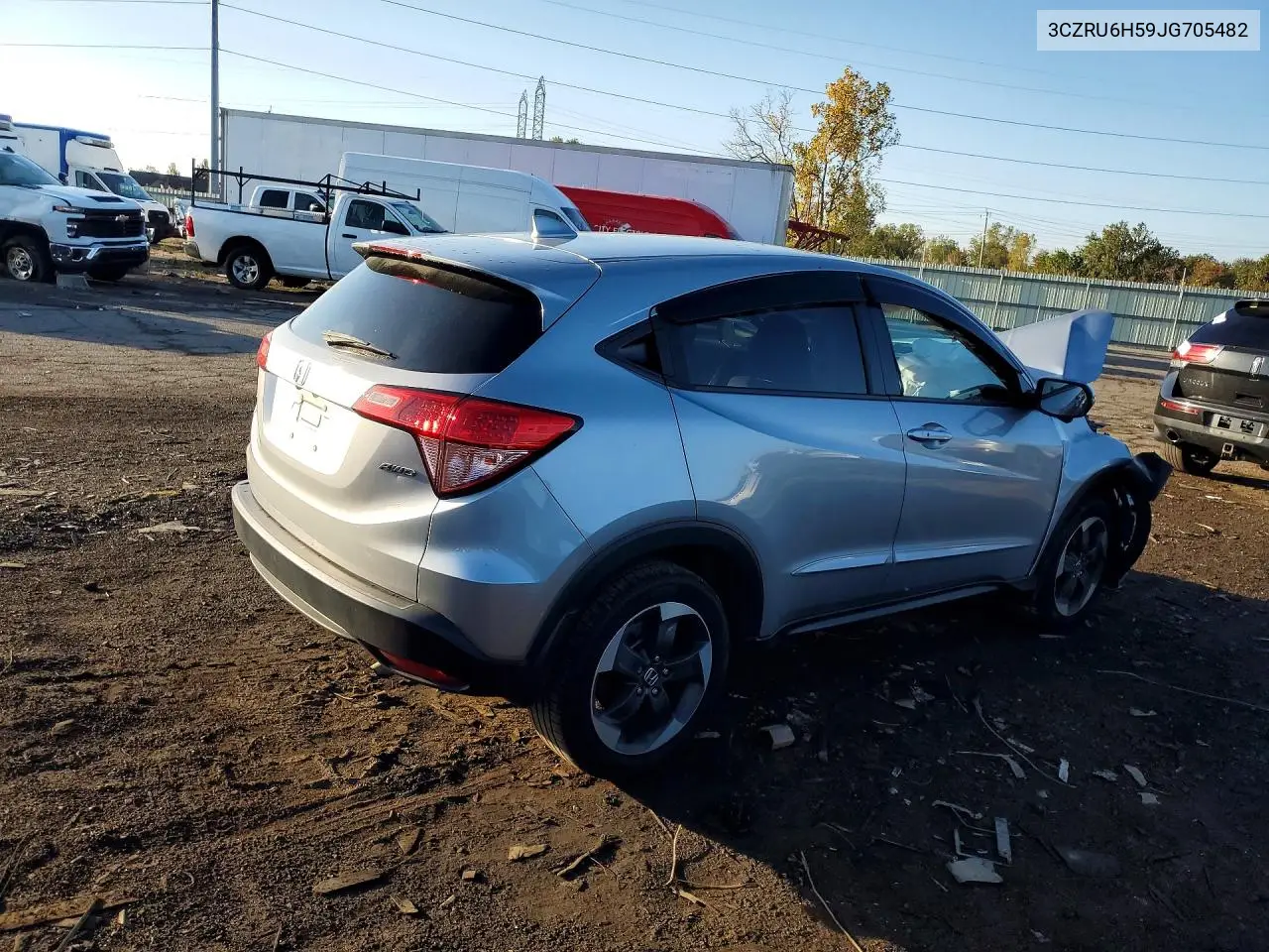 2018 HONDA HR-V VIN 3CZRU6H59JG705482 — фото 3