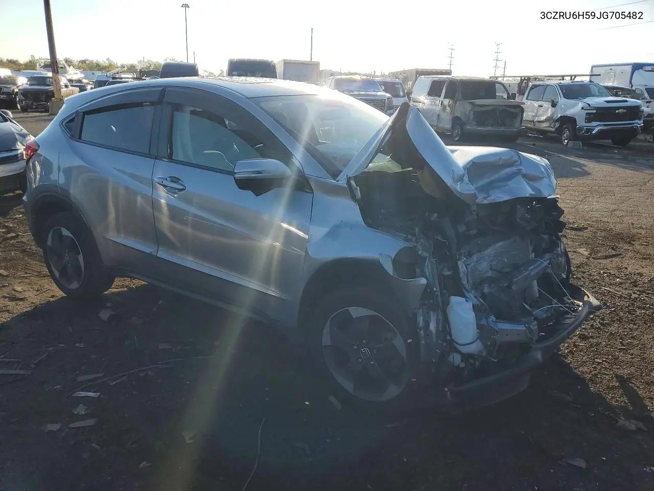 2018 HONDA HR-V VIN 3CZRU6H59JG705482 — фото 4