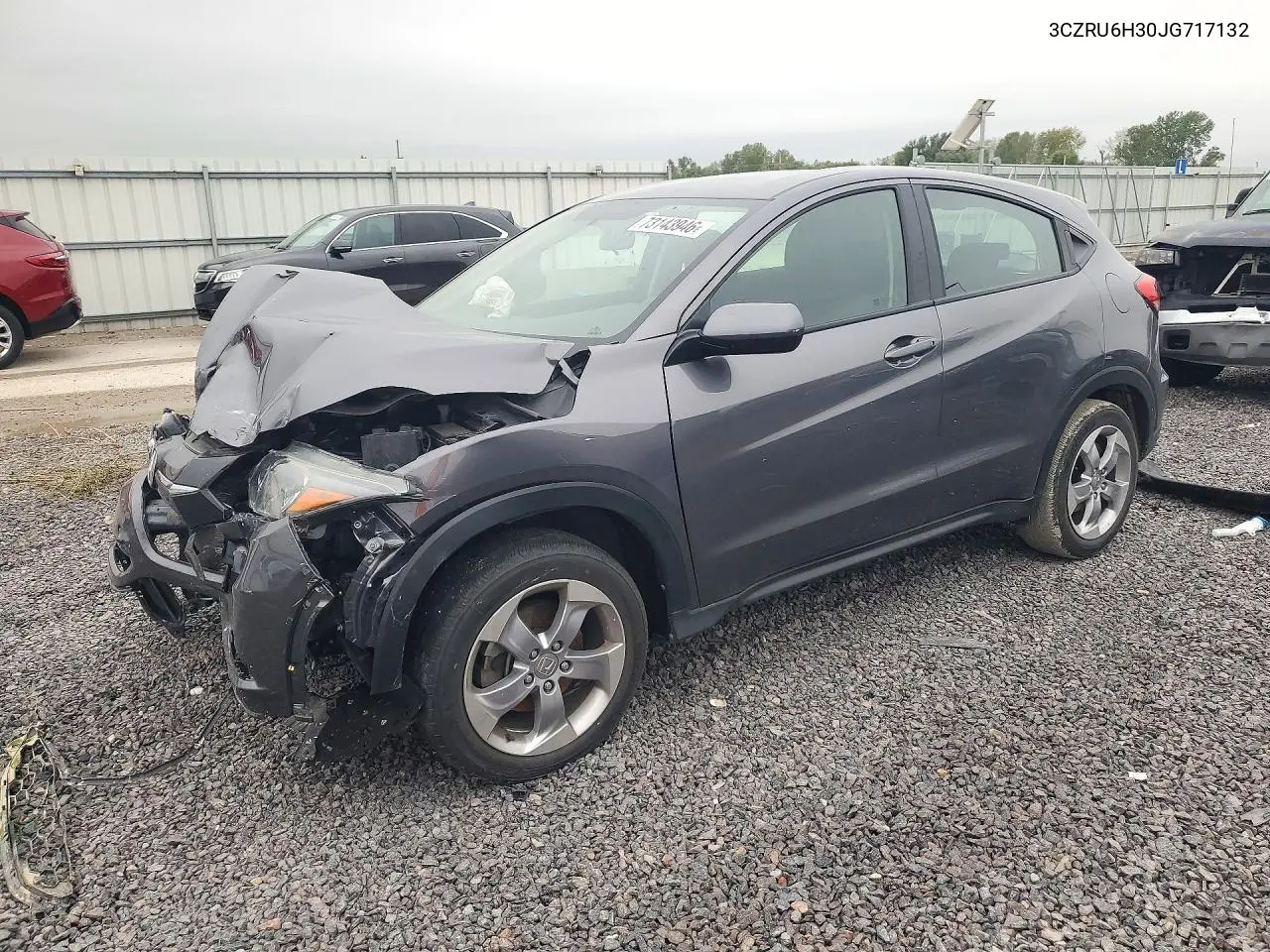 HONDA HR-V 2018, VIN 3CZRU6H30JG717132