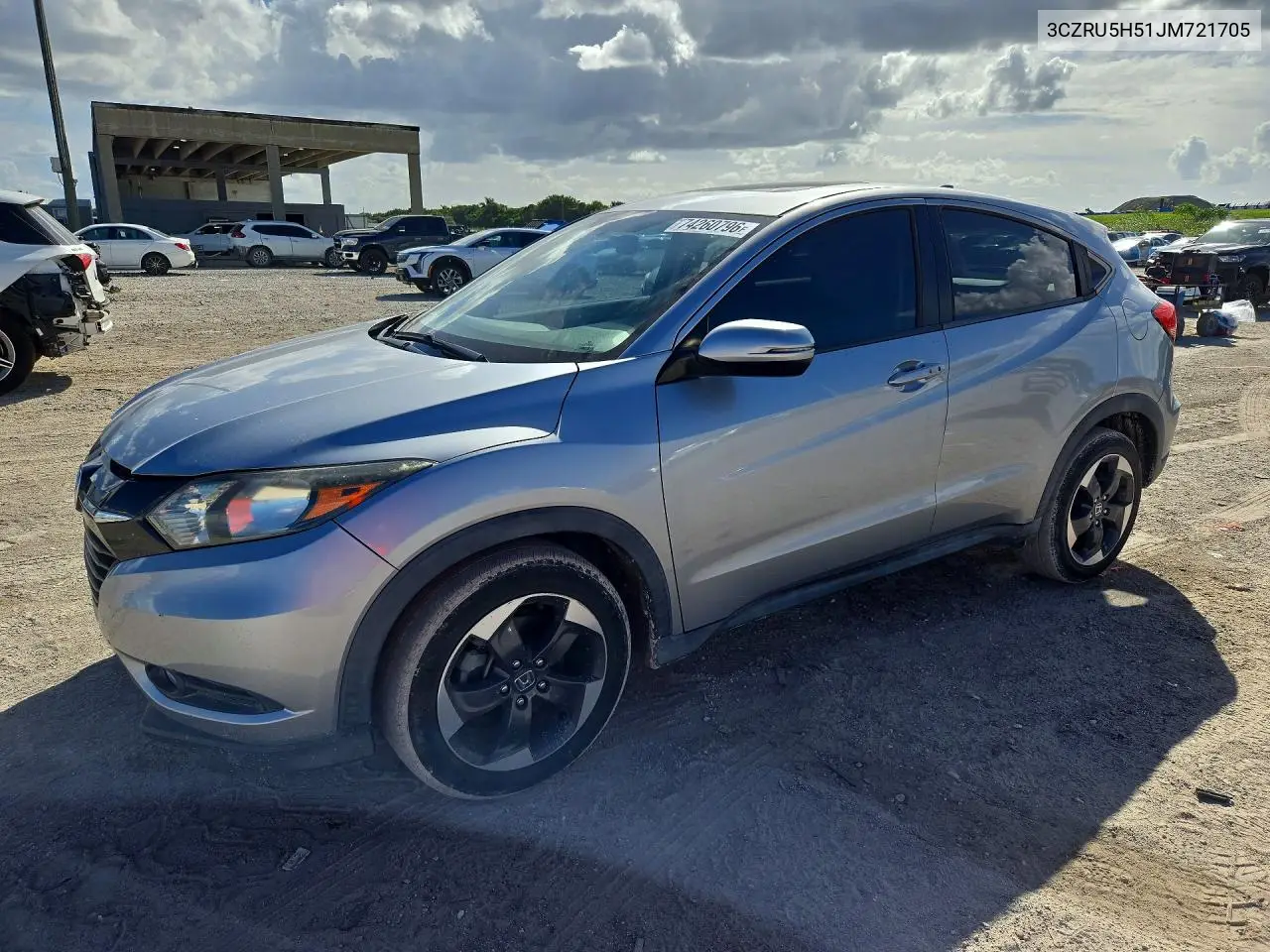 HONDA HR-V 2018, VIN 3CZRU5H51JM721705