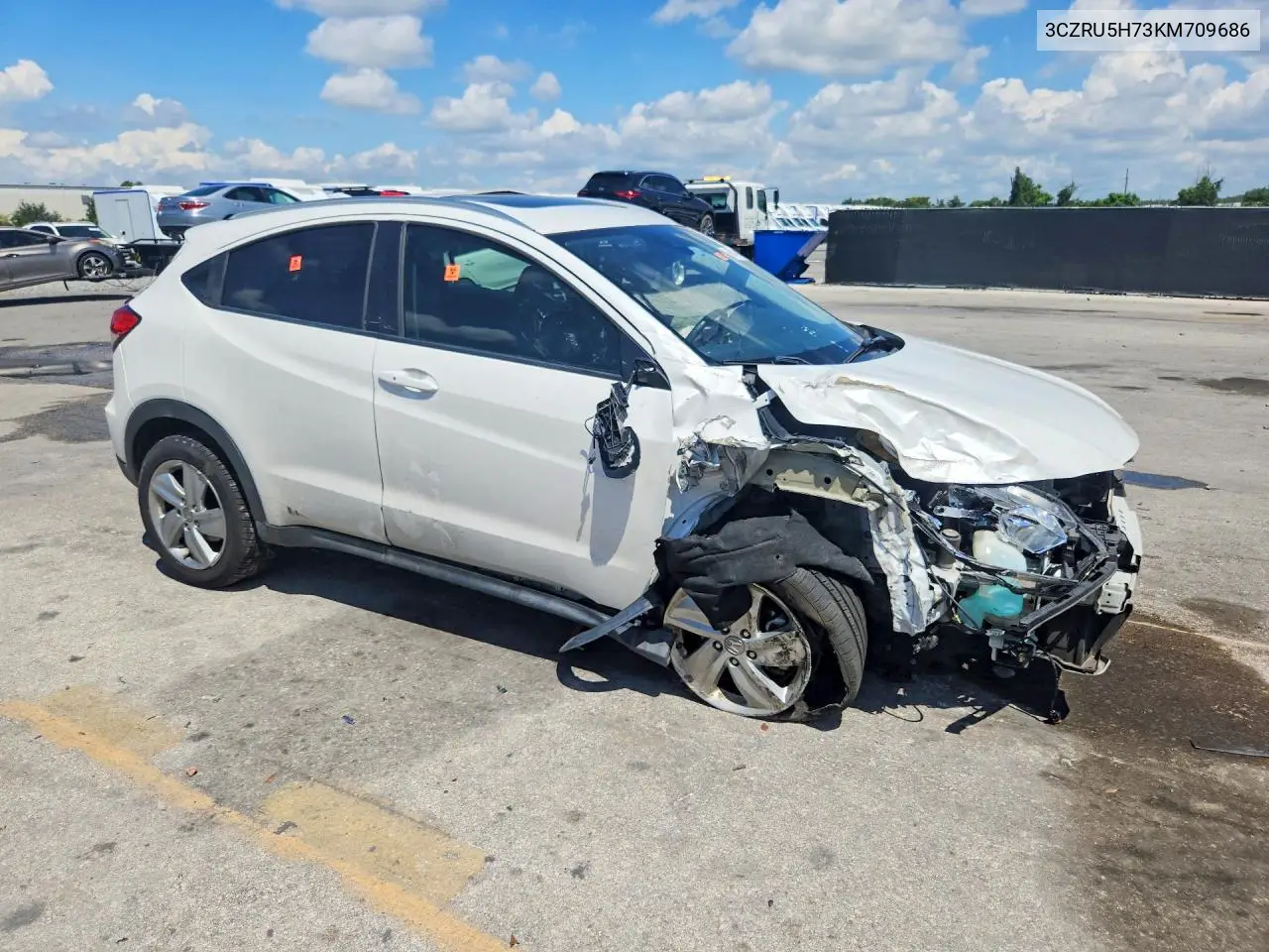 2019 HONDA HR-V VIN 3CZRU5H73KM709686 — фото 4