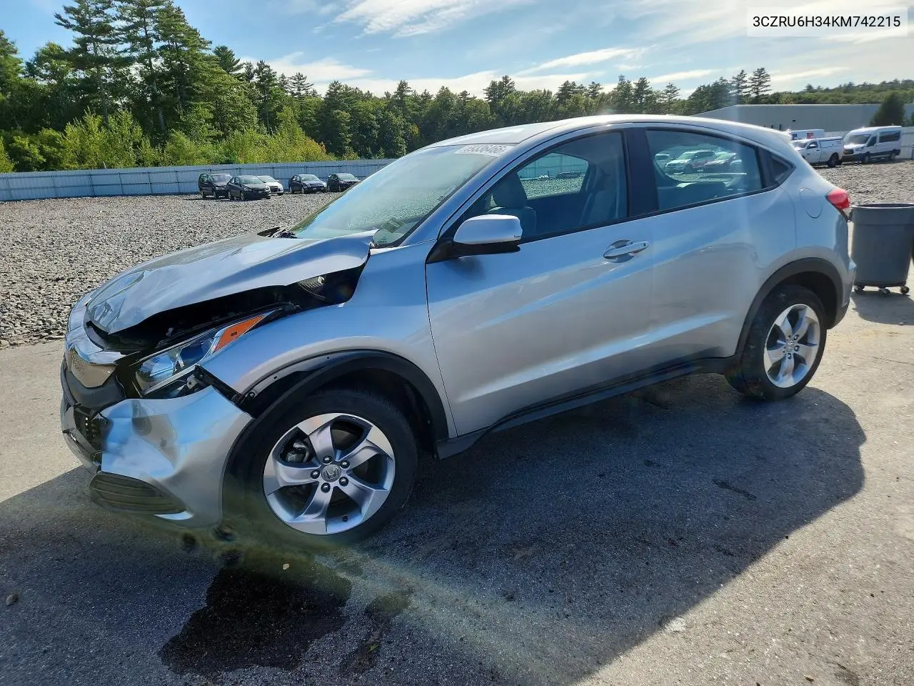 HONDA HR-V 2019, VIN 3CZRU6H34KM742215