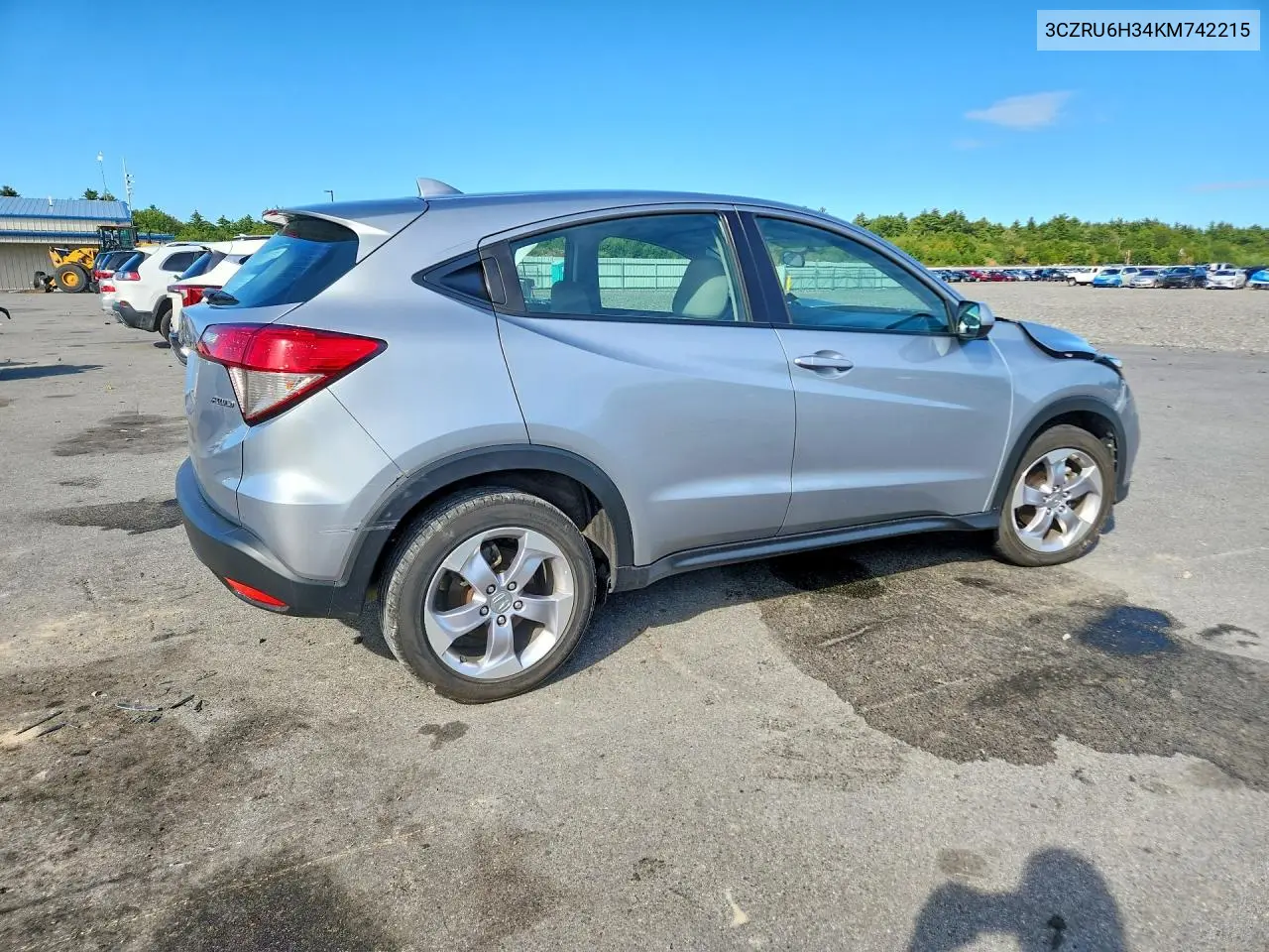 2019 HONDA HR-V VIN 3CZRU6H34KM742215 — фото 3