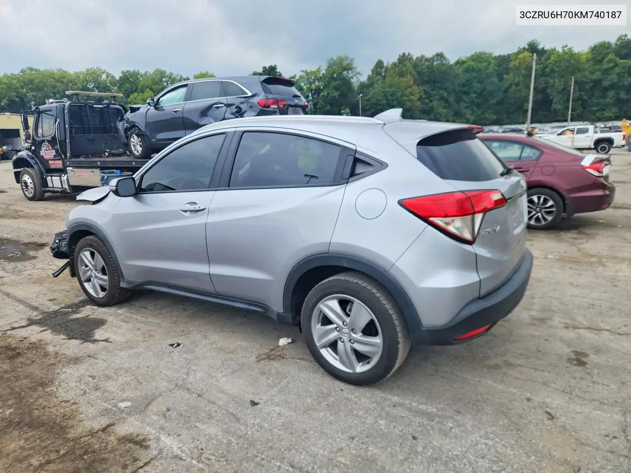 2019 HONDA HR-V VIN 3CZRU6H70KM740187 — фото 2