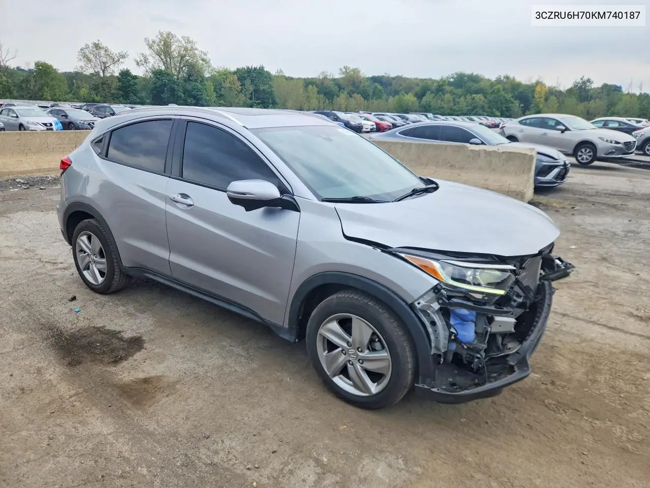 2019 HONDA HR-V VIN 3CZRU6H70KM740187 — фото 4