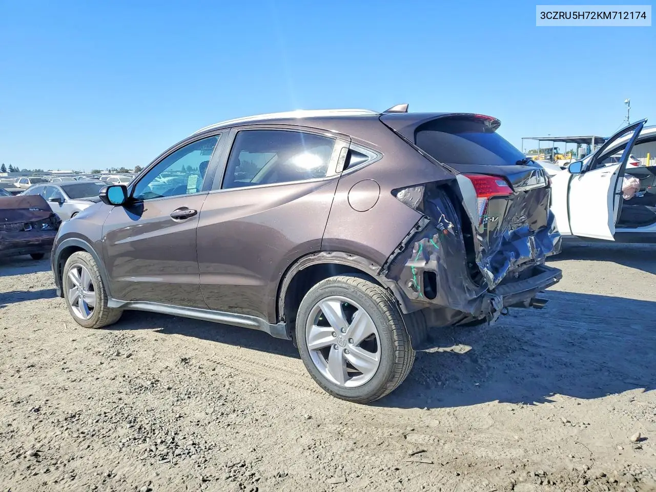 2019 HONDA HR-V VIN 3CZRU5H72KM712174 — фото 2