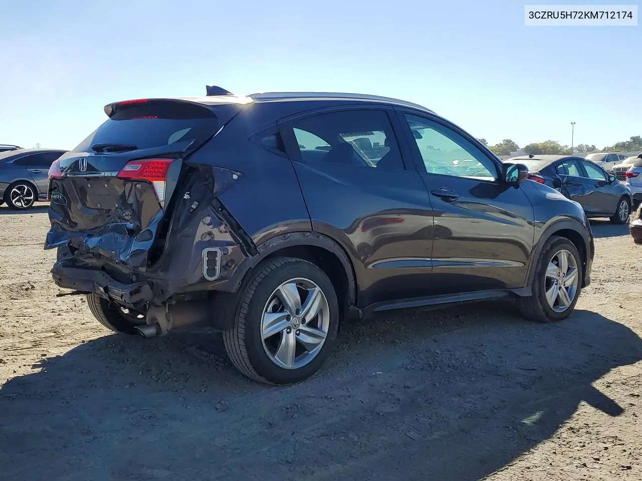 2019 HONDA HR-V VIN 3CZRU5H72KM712174 — фото 3