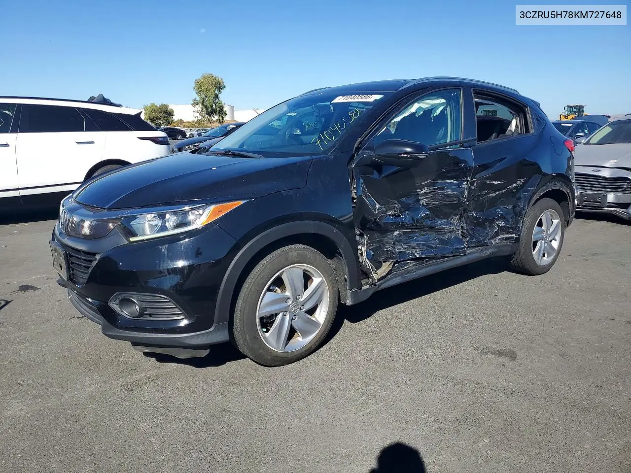 HONDA HR-V 2019, VIN 3CZRU5H78KM727648