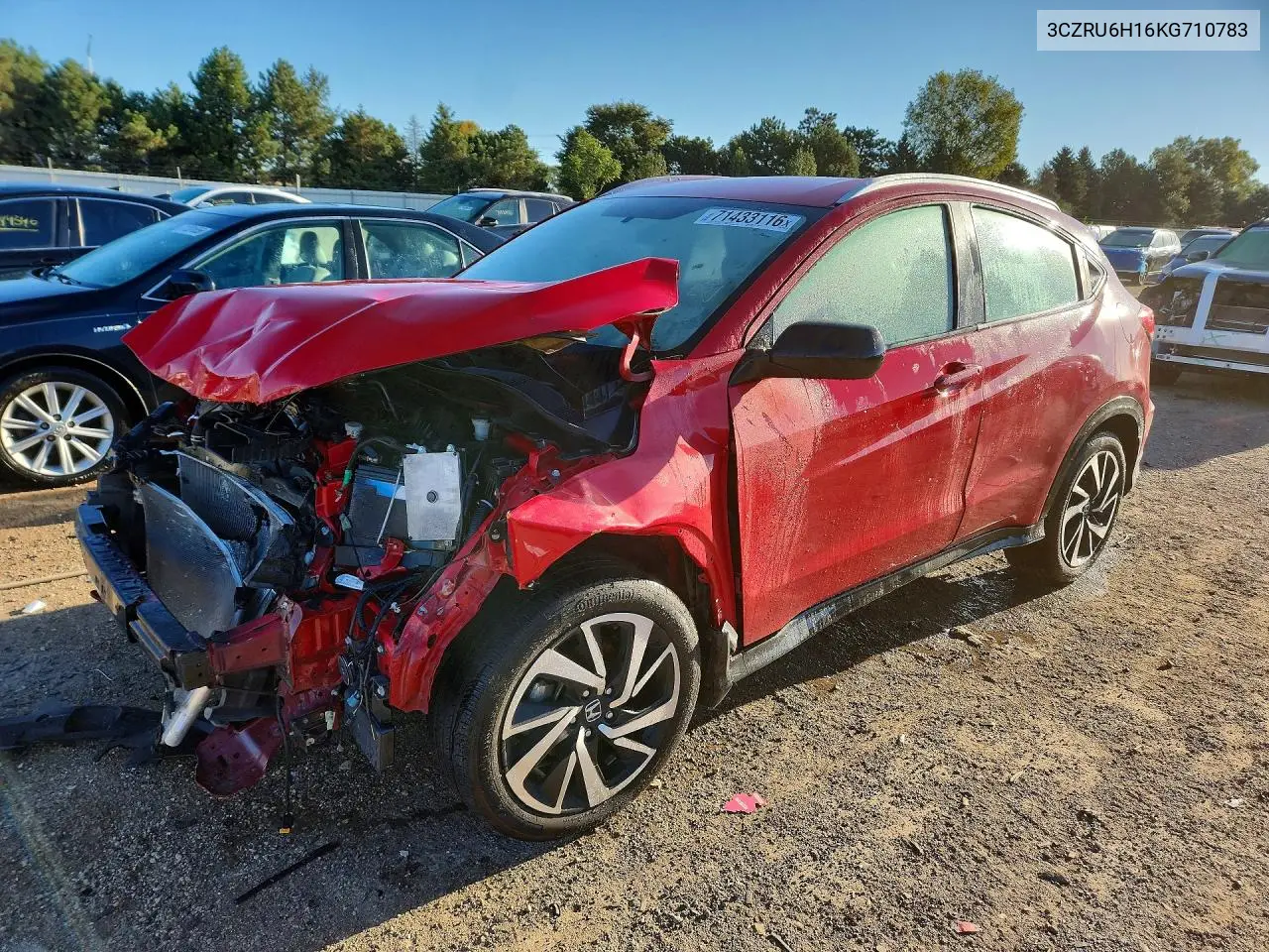 HONDA HR-V 2019, VIN 3CZRU6H16KG710783