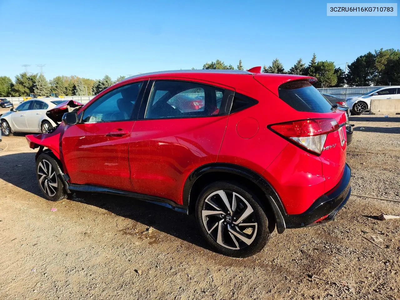 2019 HONDA HR-V VIN 3CZRU6H16KG710783 — фото 2