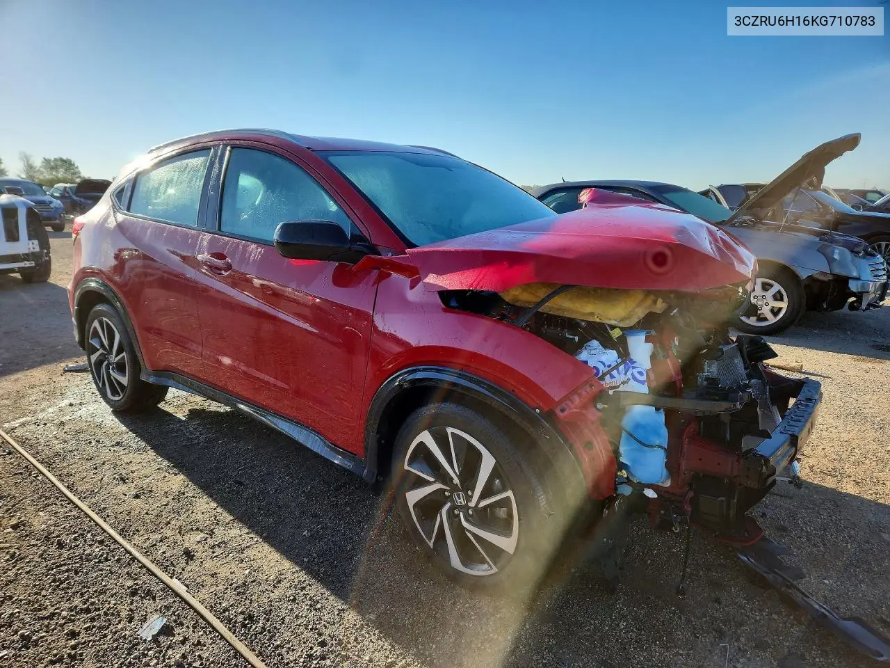 2019 HONDA HR-V VIN 3CZRU6H16KG710783 — фото 4