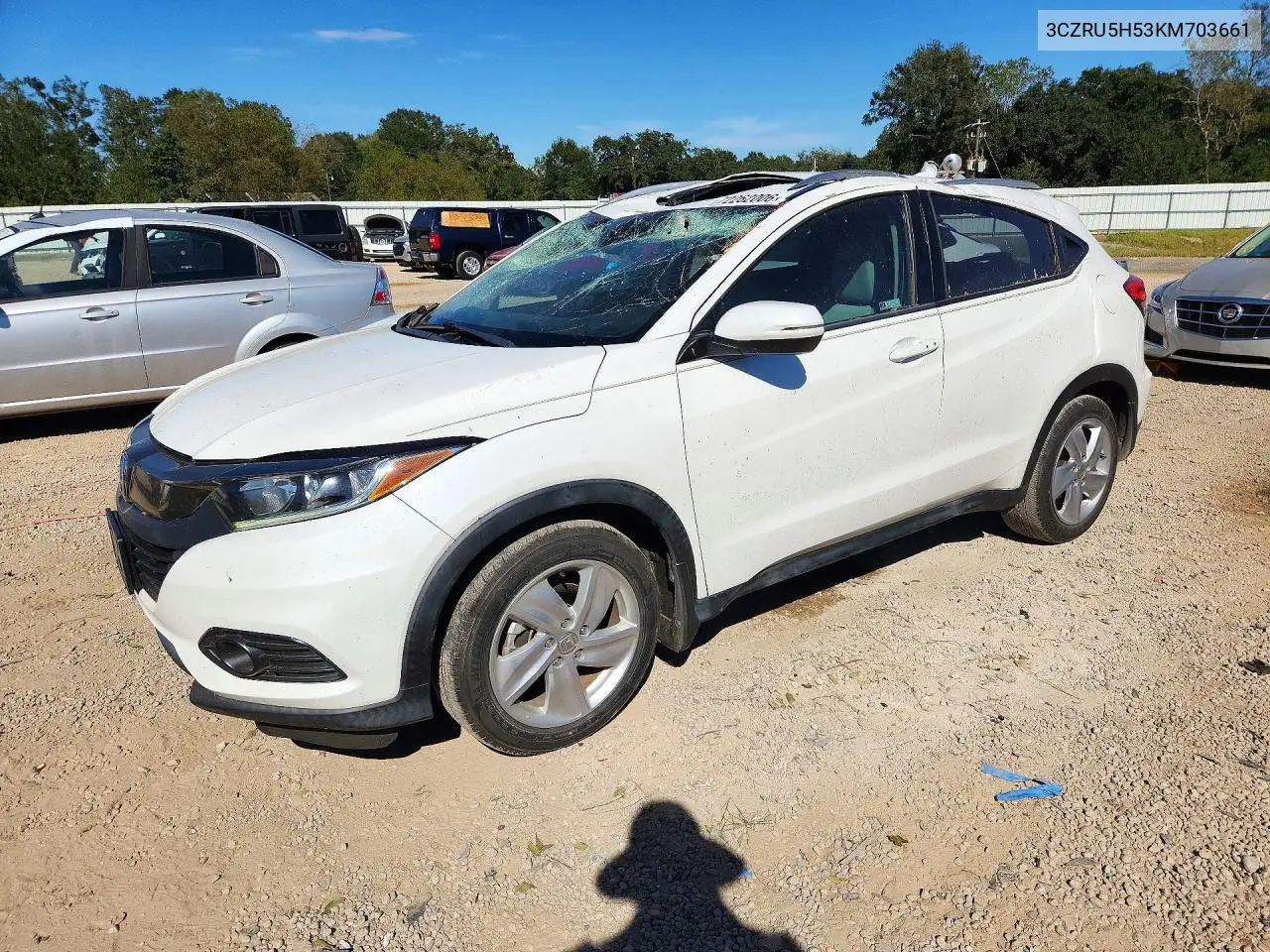 HONDA HR-V 2019, VIN 3CZRU5H53KM703661