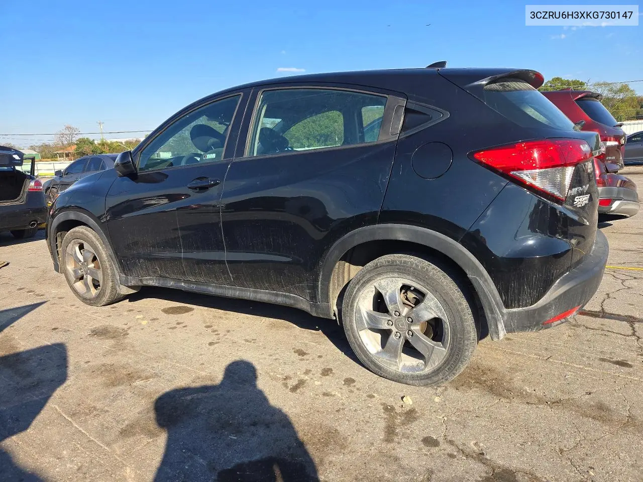 2019 HONDA HR-V VIN 3CZRU6H3XKG730147 — фото 2
