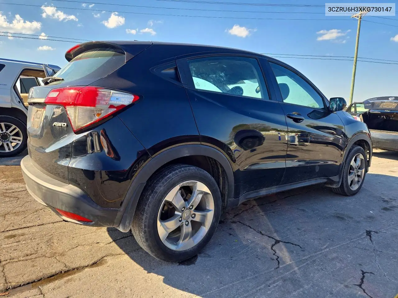 2019 HONDA HR-V VIN 3CZRU6H3XKG730147 — фото 3