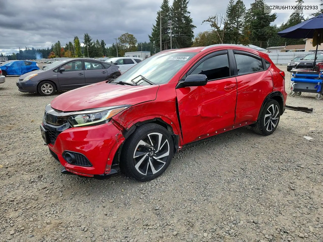 HONDA HR-V 2019, VIN 3CZRU6H1XKG732933