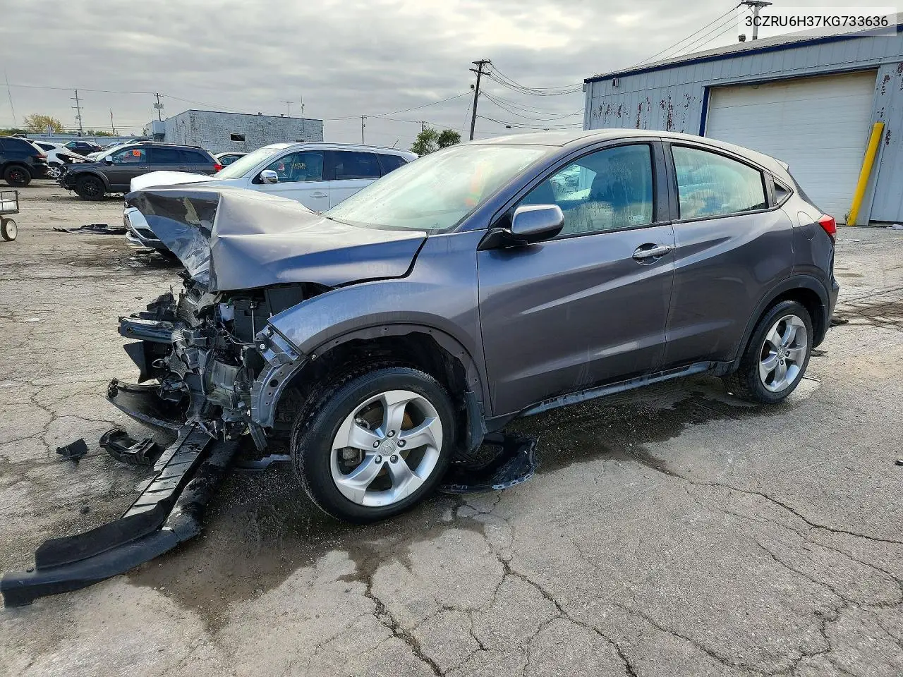 HONDA HR-V 2019, VIN 3CZRU6H37KG733636