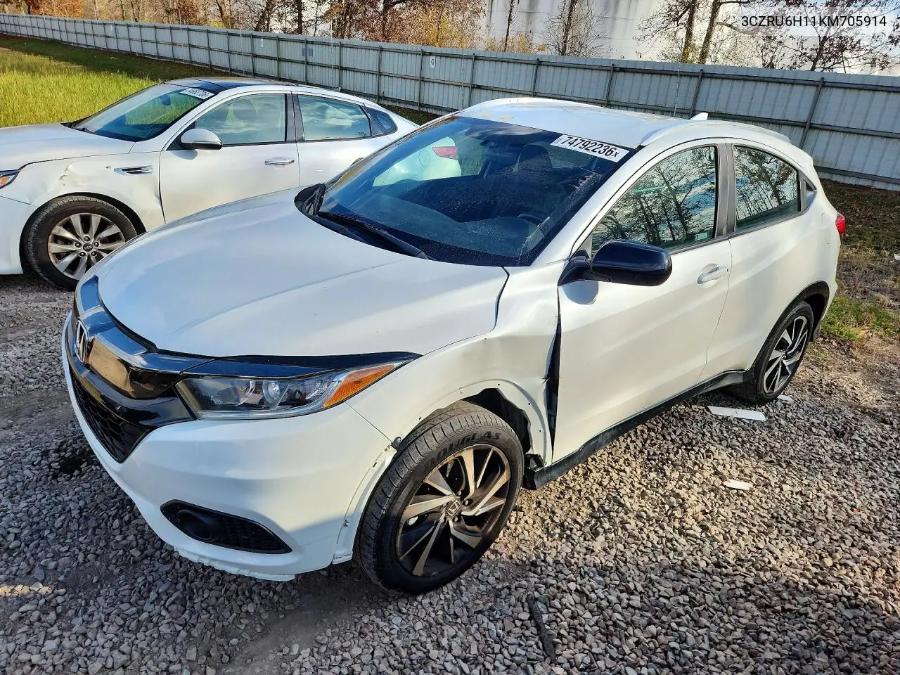 HONDA HR-V 2019, VIN 3CZRU6H11KM705914