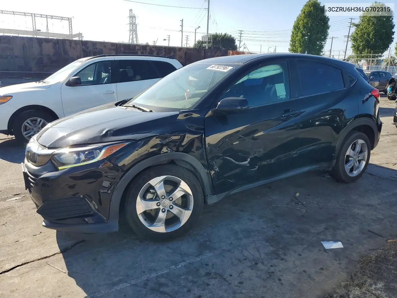 HONDA HR-V 2020, VIN 3CZRU6H36LG702315