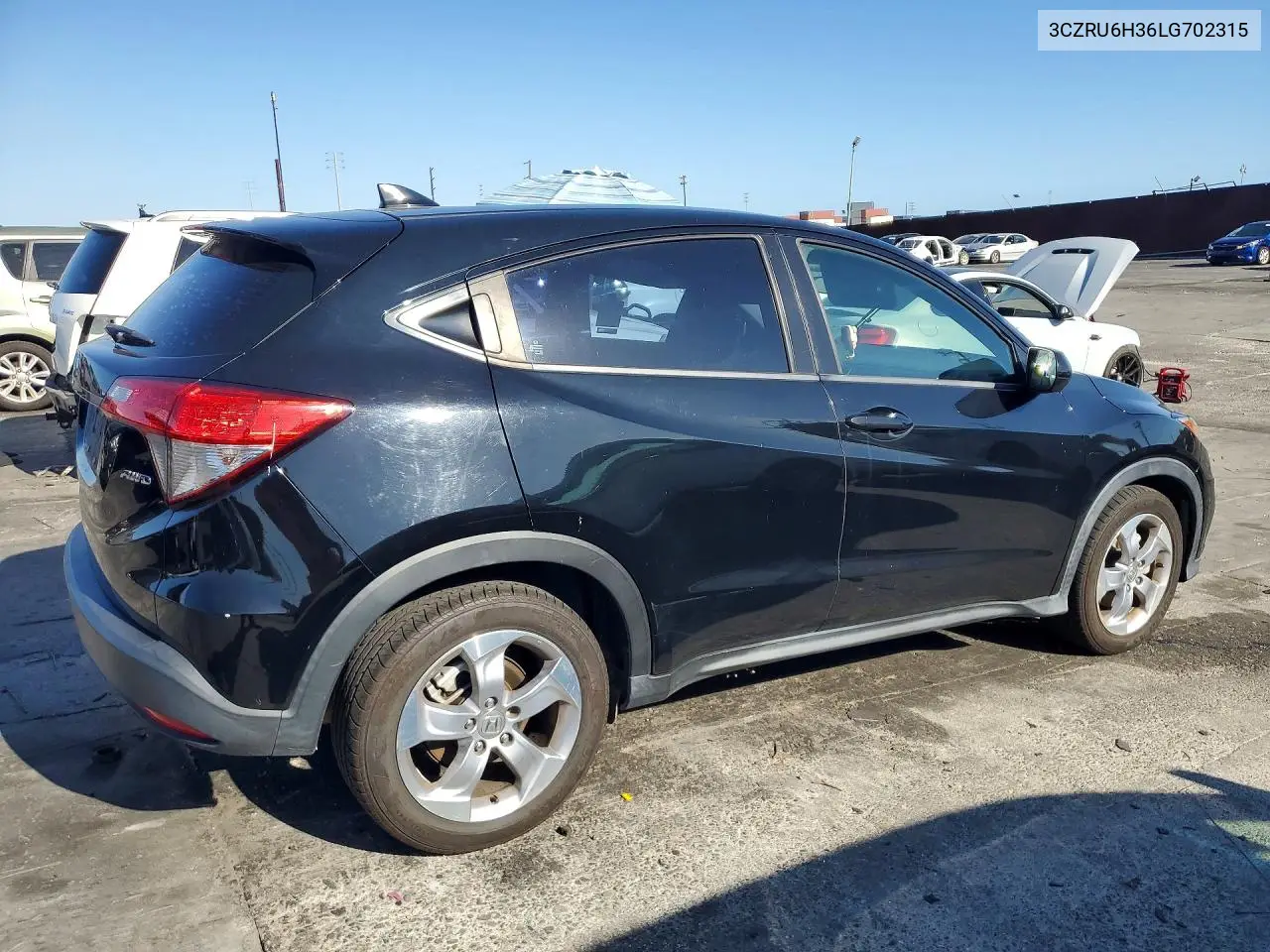 2020 HONDA HR-V VIN 3CZRU6H36LG702315 — фото 3