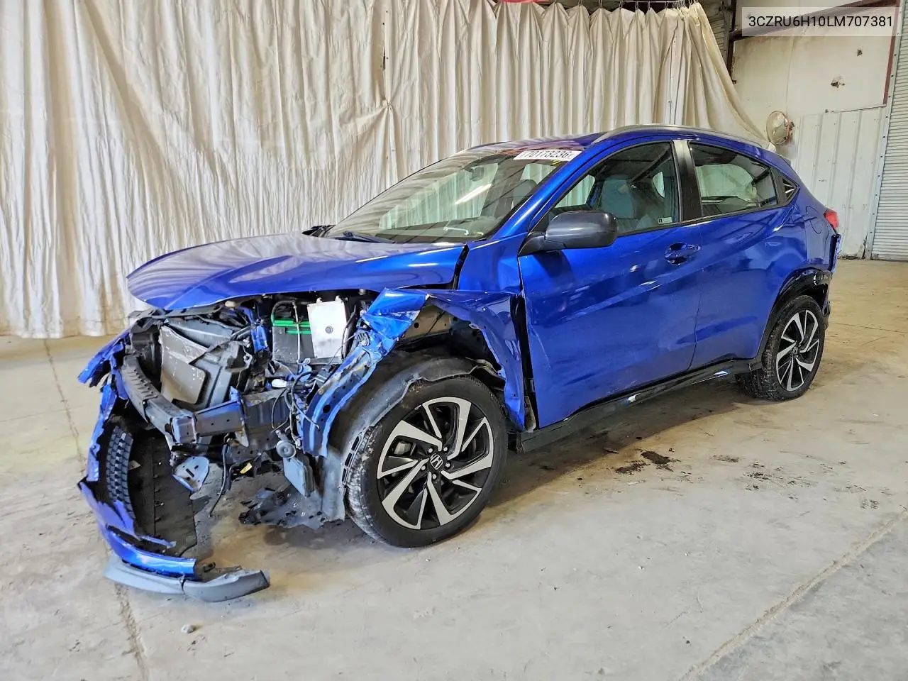 HONDA HR-V 2020, VIN 3CZRU6H10LM707381
