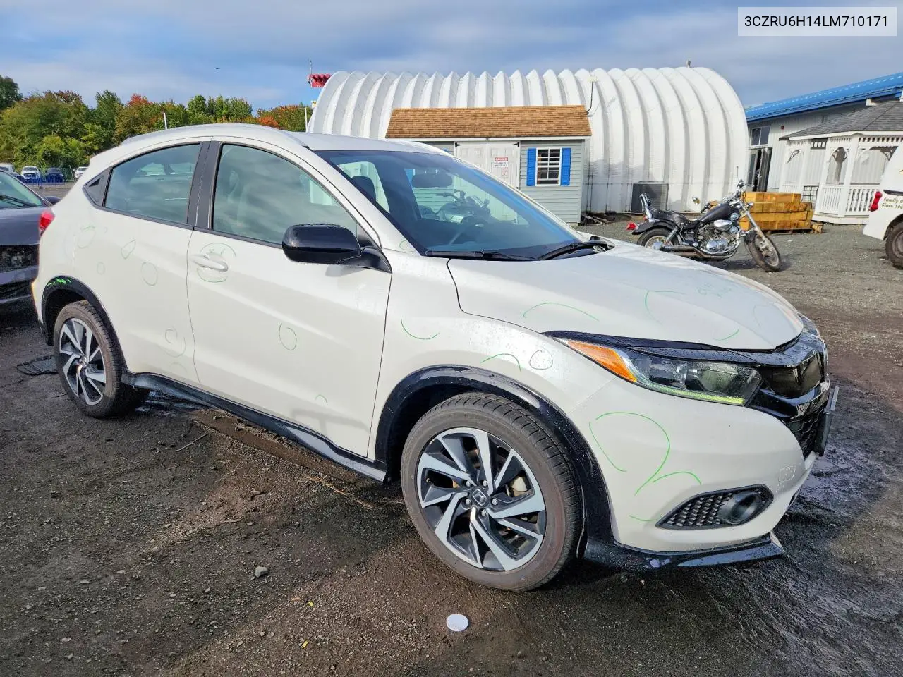 2020 HONDA HR-V VIN 3CZRU6H14LM710171 — фото 4
