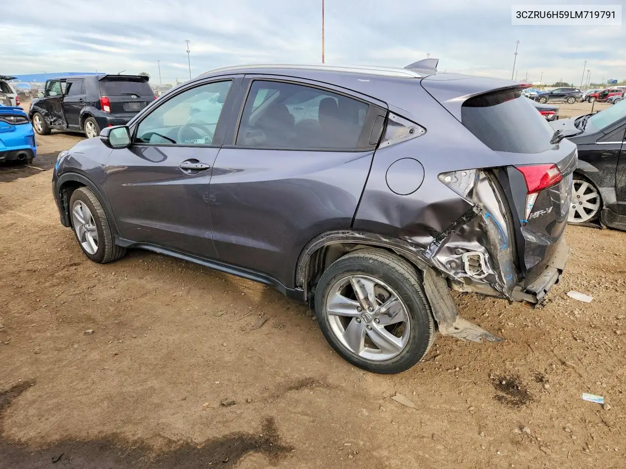 2020 HONDA HR-V VIN 3CZRU6H59LM719791 — фото 2