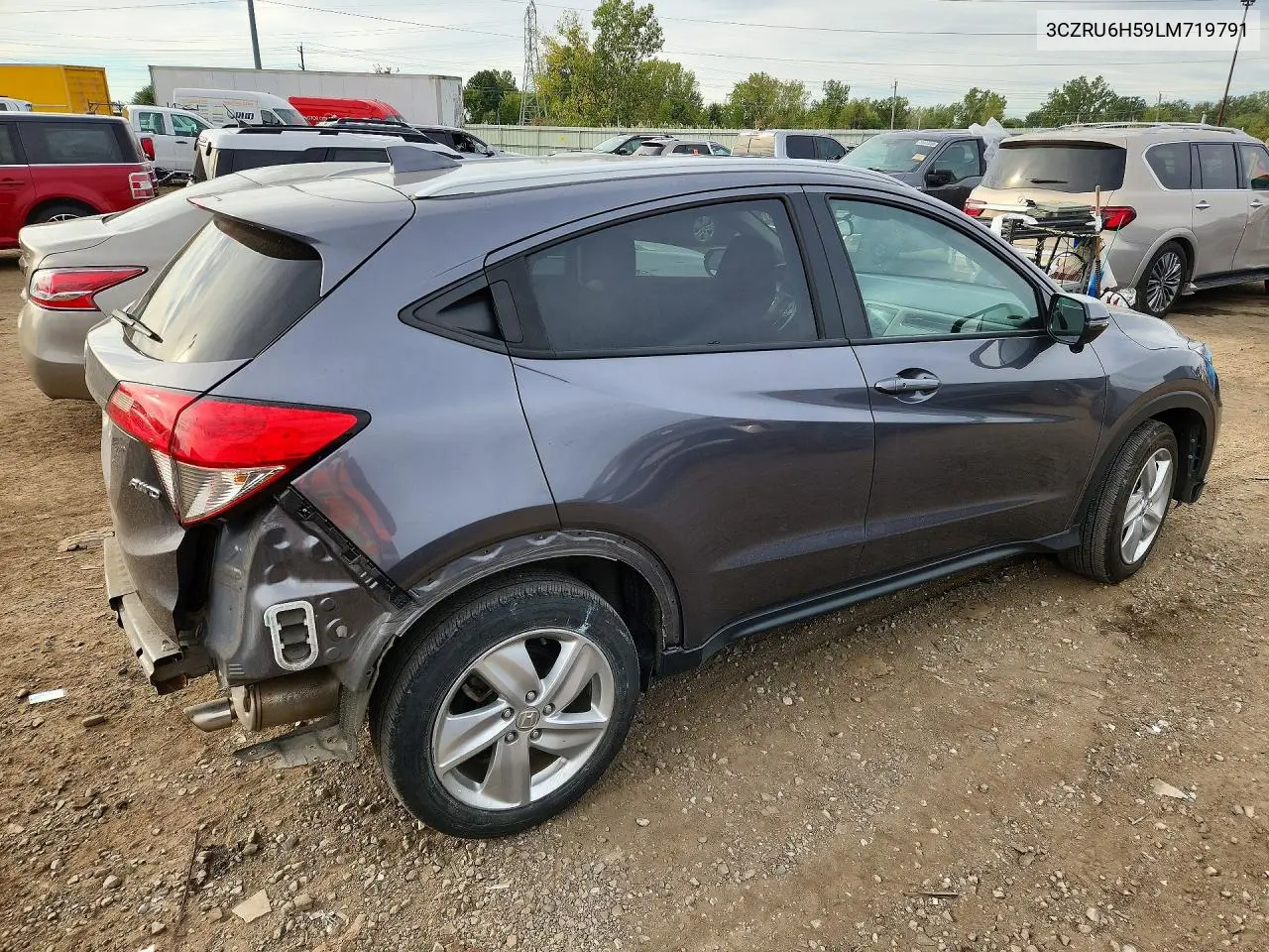 2020 HONDA HR-V VIN 3CZRU6H59LM719791 — фото 3