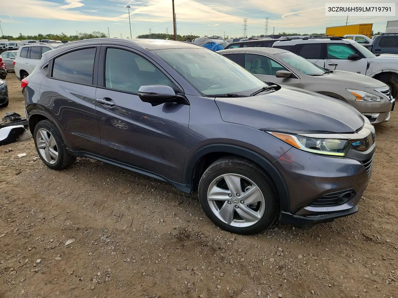 2020 HONDA HR-V VIN 3CZRU6H59LM719791 — фото 4