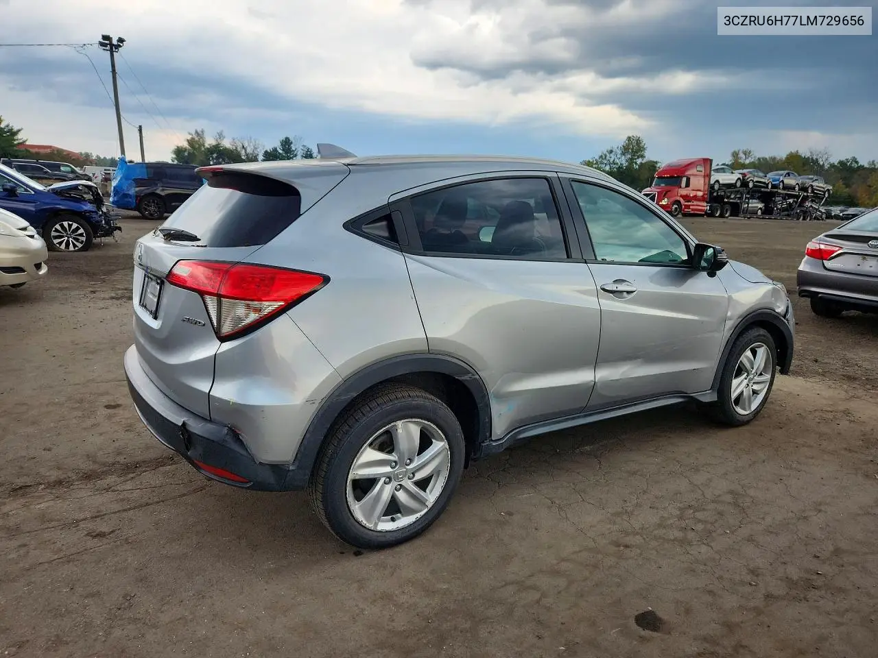 2020 HONDA HR-V VIN 3CZRU6H77LM729656 — фото 3