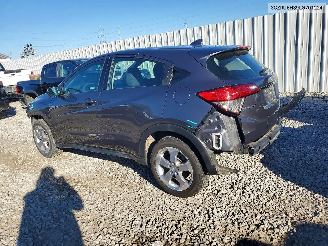 2020 HONDA HR-V VIN 3CZRU6H39LG701224 — фото 2