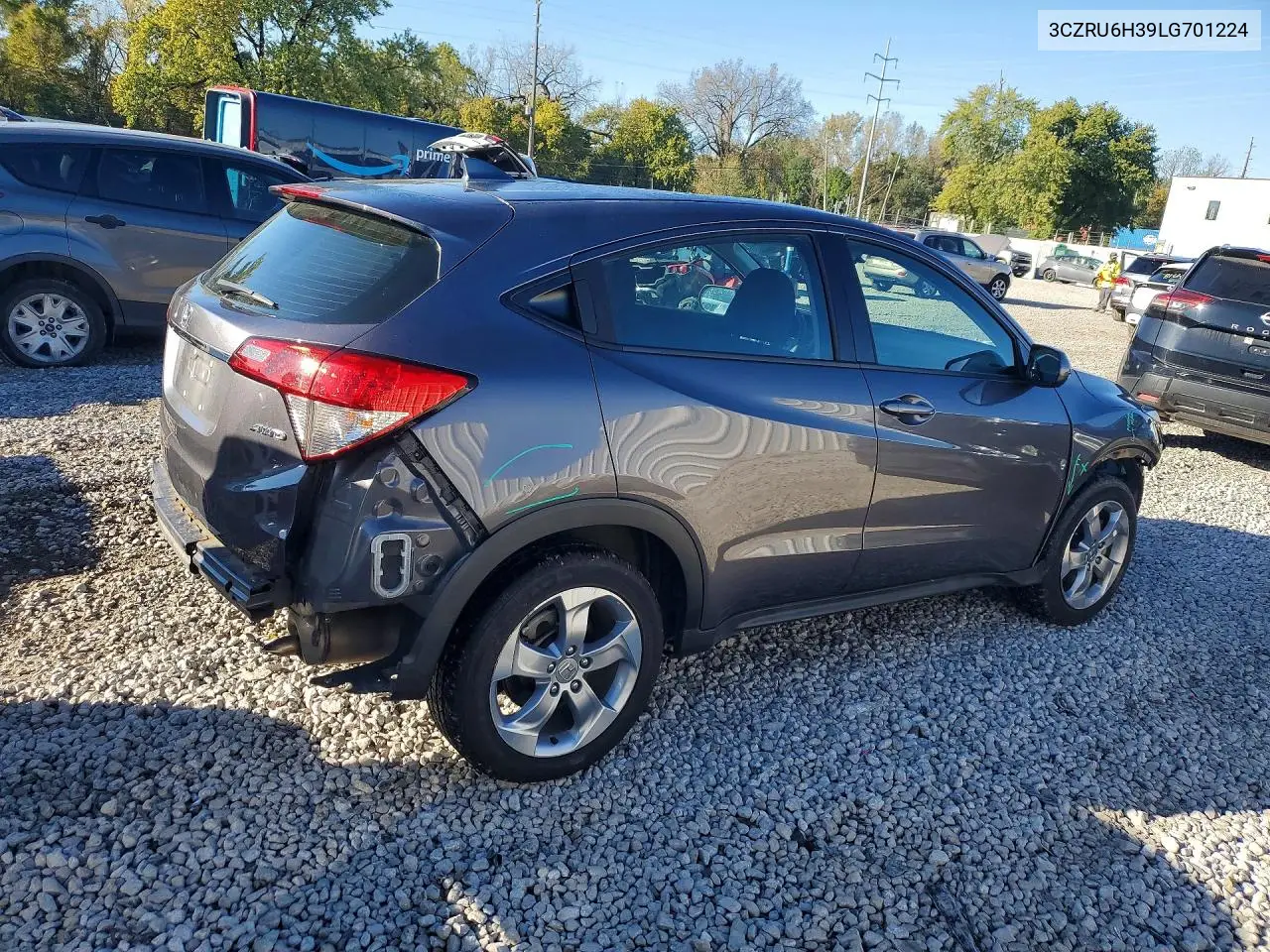 2020 HONDA HR-V VIN 3CZRU6H39LG701224 — фото 3
