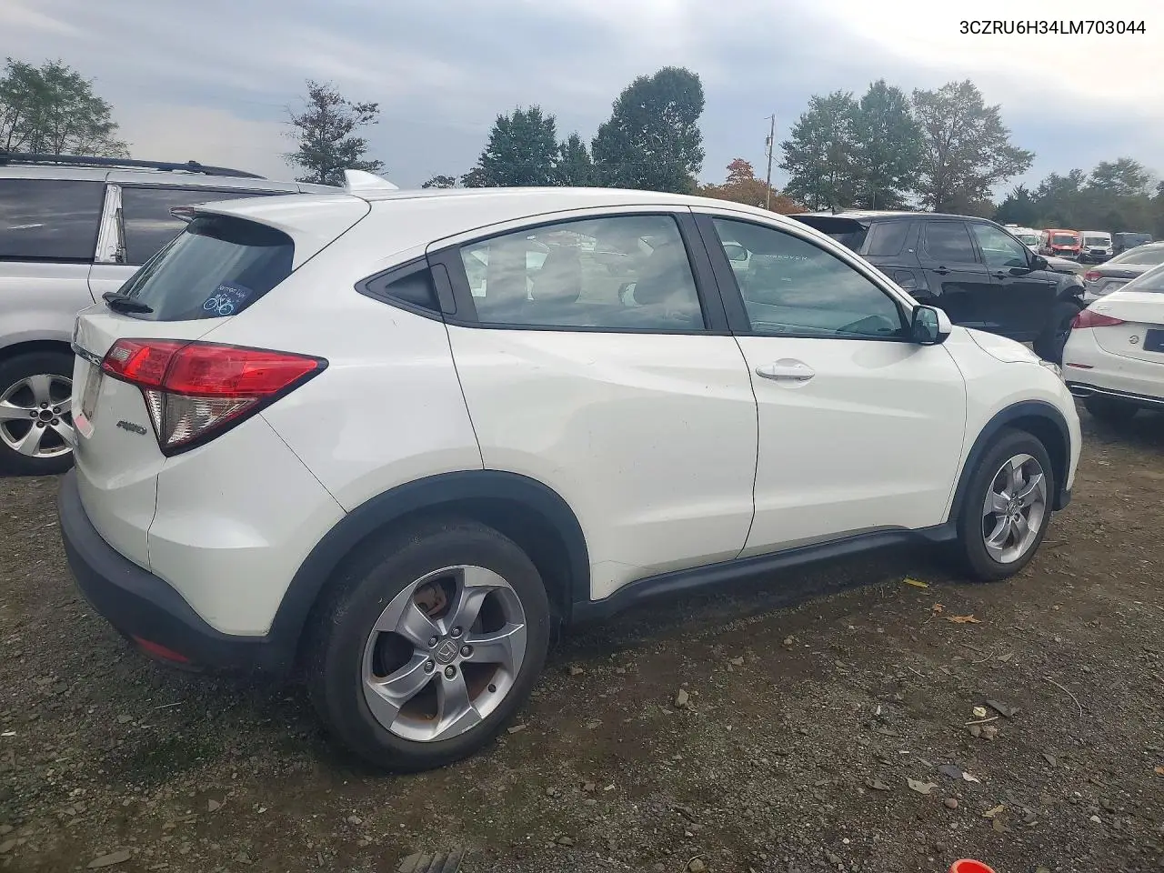 2020 HONDA HR-V VIN 3CZRU6H34LM703044 — фото 3