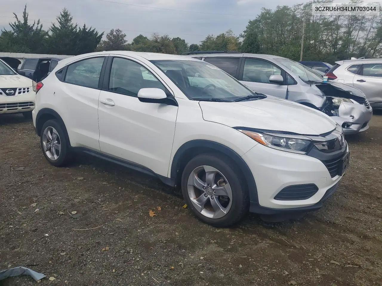 2020 HONDA HR-V VIN 3CZRU6H34LM703044 — фото 4