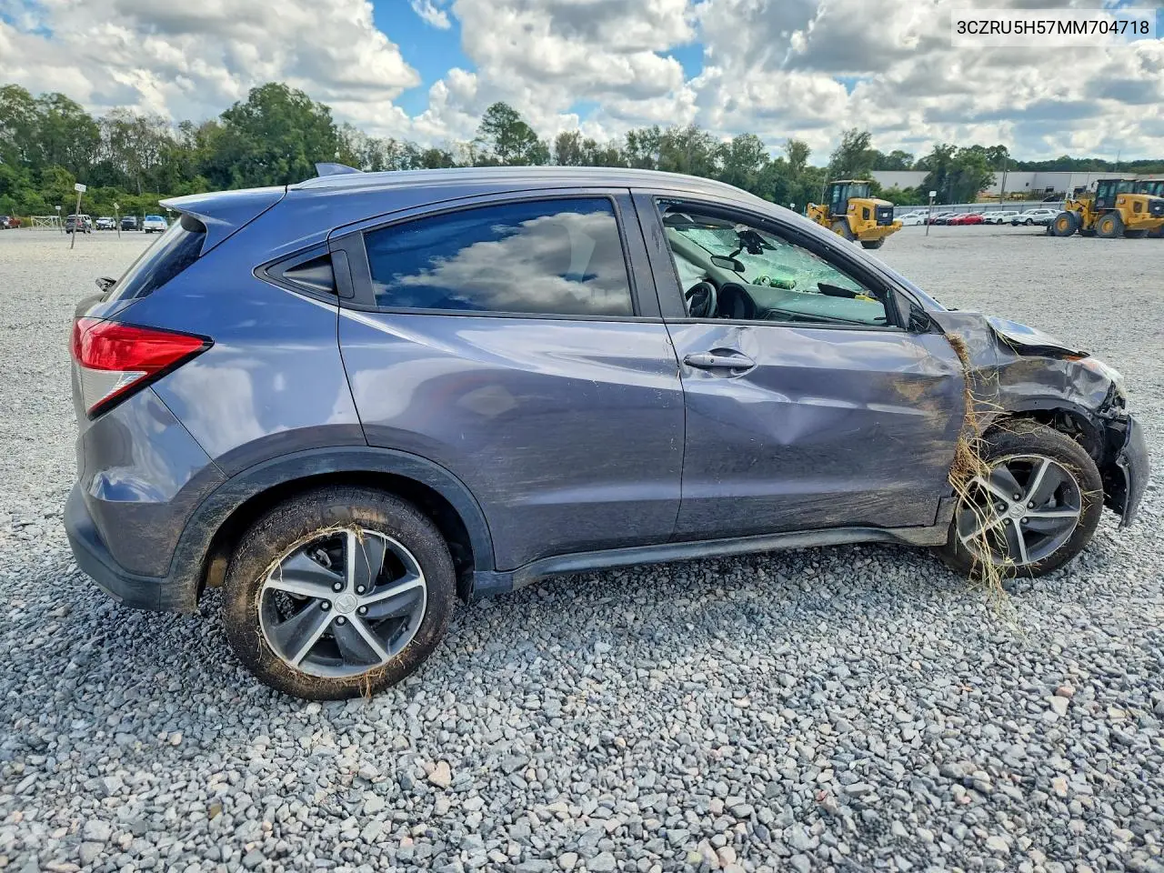 2021 HONDA HR-V VIN 3CZRU5H57MM704718 — фото 3