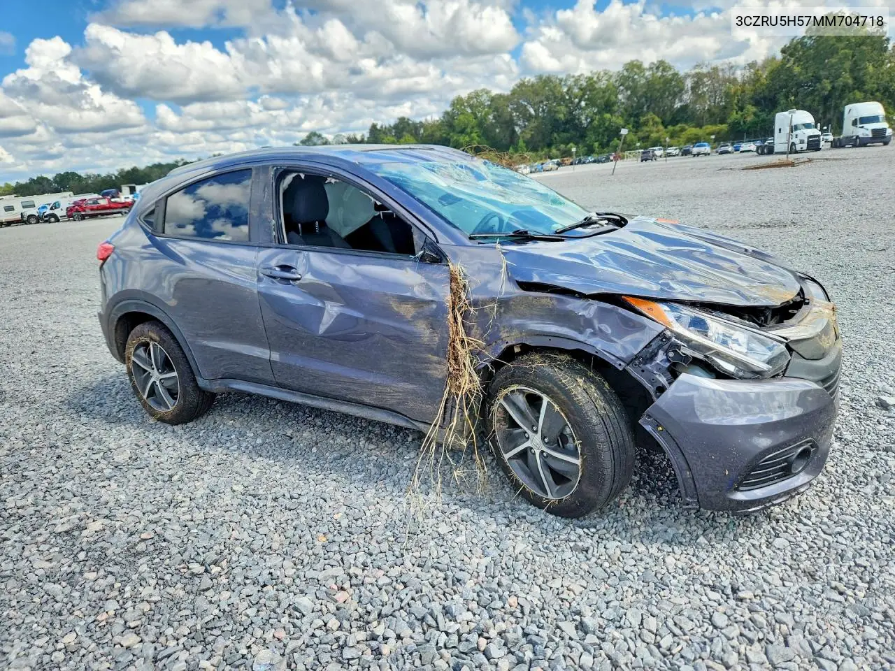 2021 HONDA HR-V VIN 3CZRU5H57MM704718 — фото 4