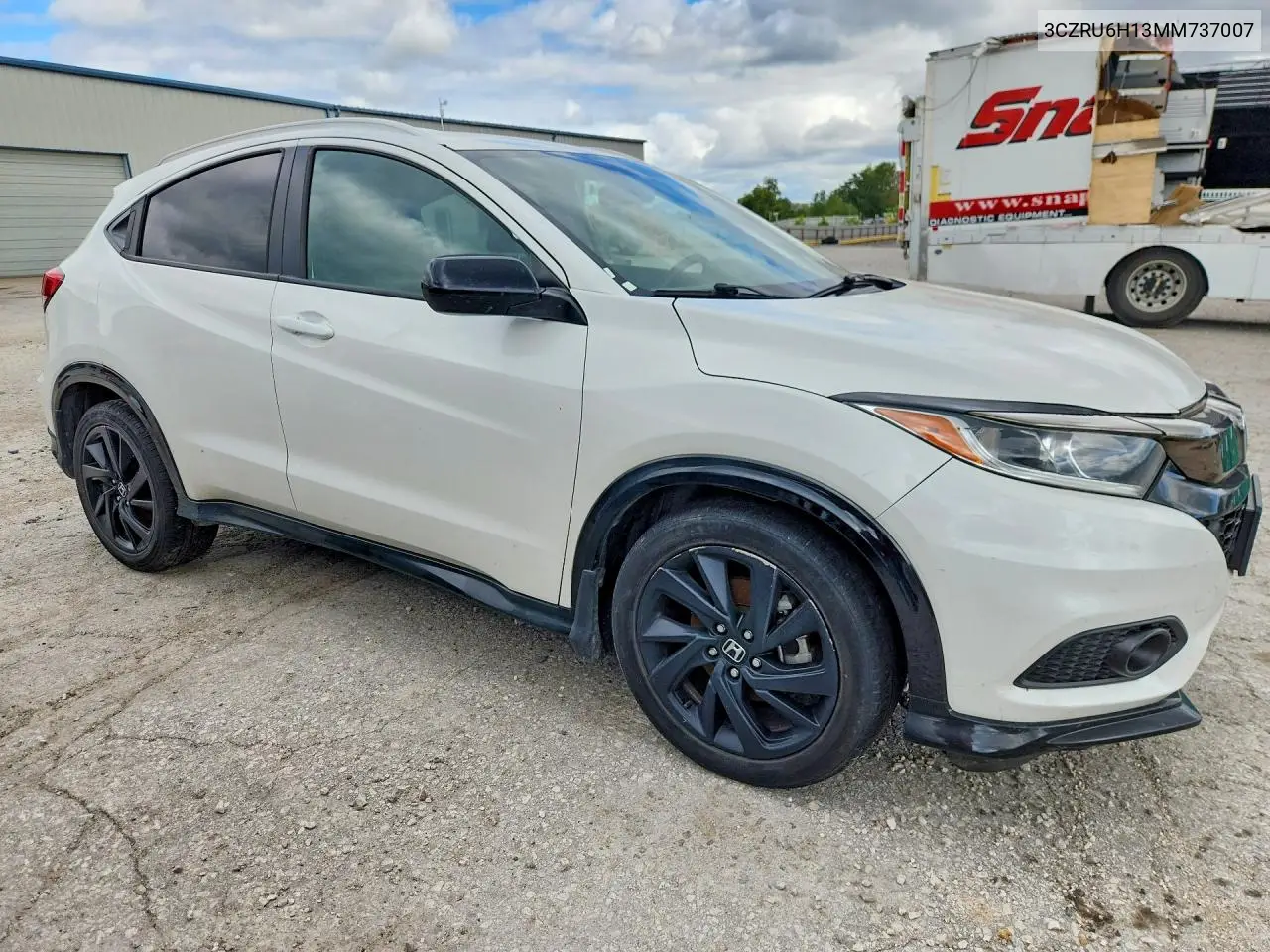 2021 HONDA HR-V VIN 3CZRU6H13MM737007 — фото 4
