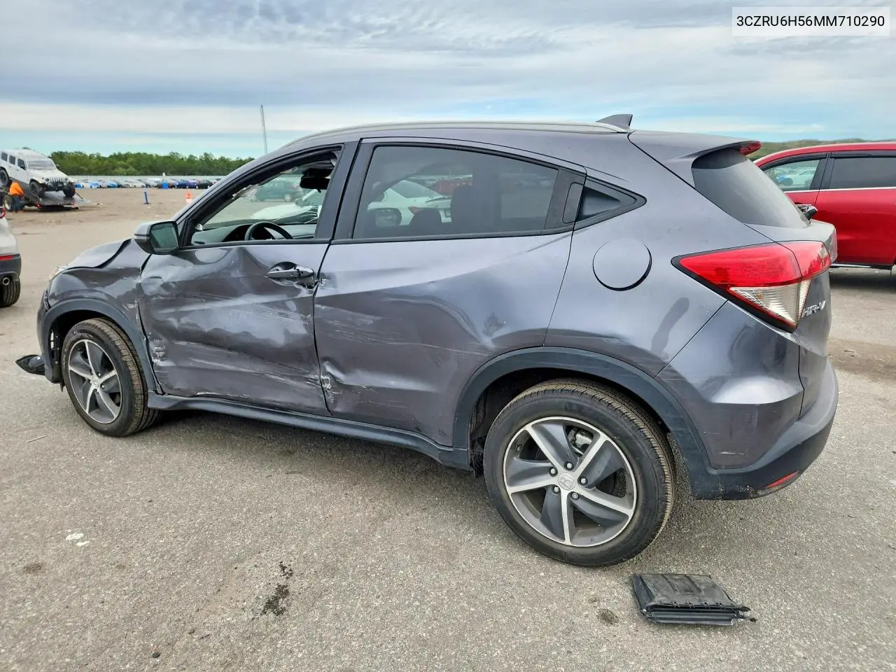 2021 HONDA HR-V VIN 3CZRU6H56MM710290 — фото 2