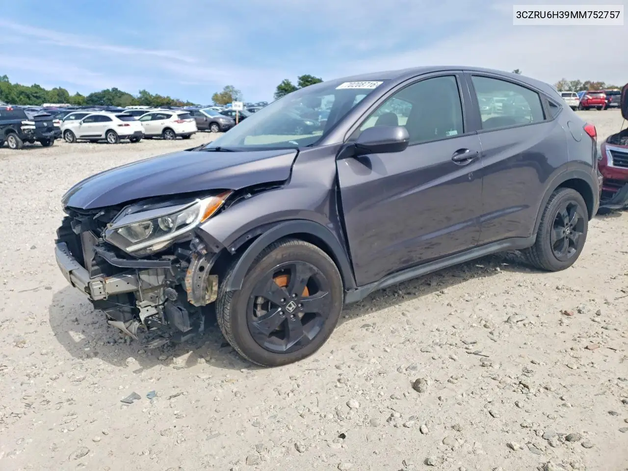 HONDA HR-V 2021, VIN 3CZRU6H39MM752757