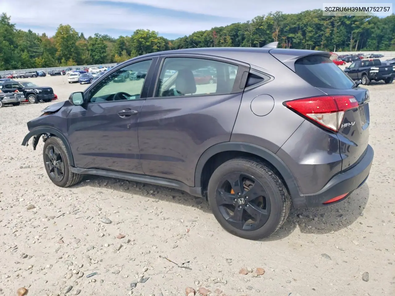 2021 HONDA HR-V VIN 3CZRU6H39MM752757 — фото 2