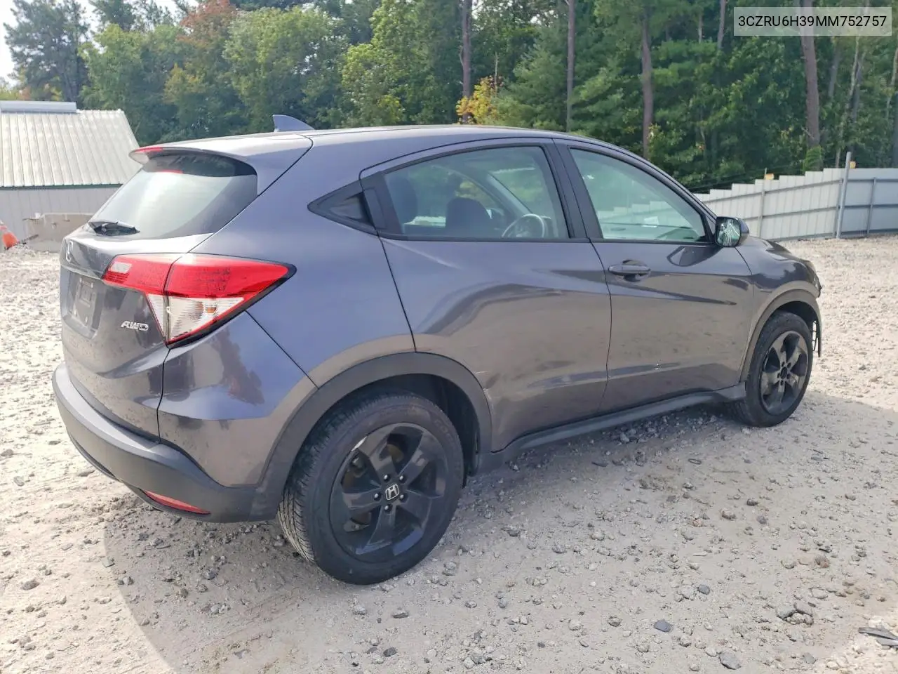 2021 HONDA HR-V VIN 3CZRU6H39MM752757 — фото 3