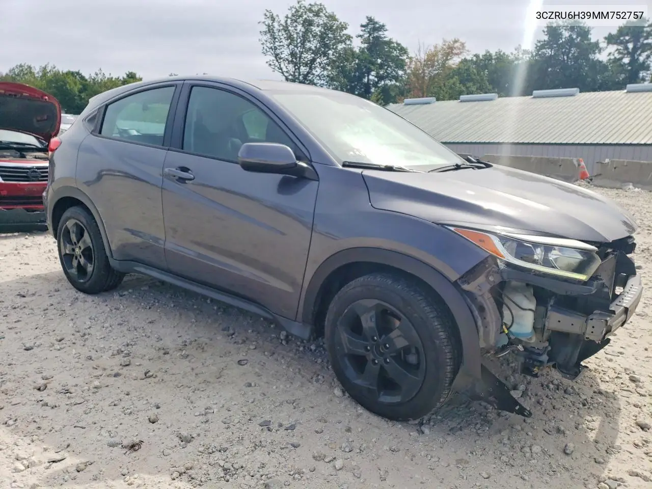 2021 HONDA HR-V VIN 3CZRU6H39MM752757 — фото 4