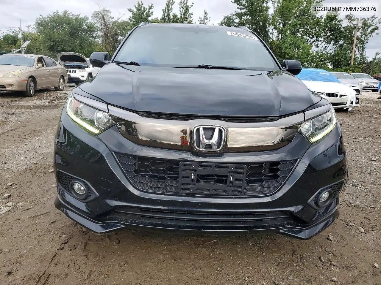 2021 HONDA HR-V VIN 3CZRU6H17MM736376 — фото 5