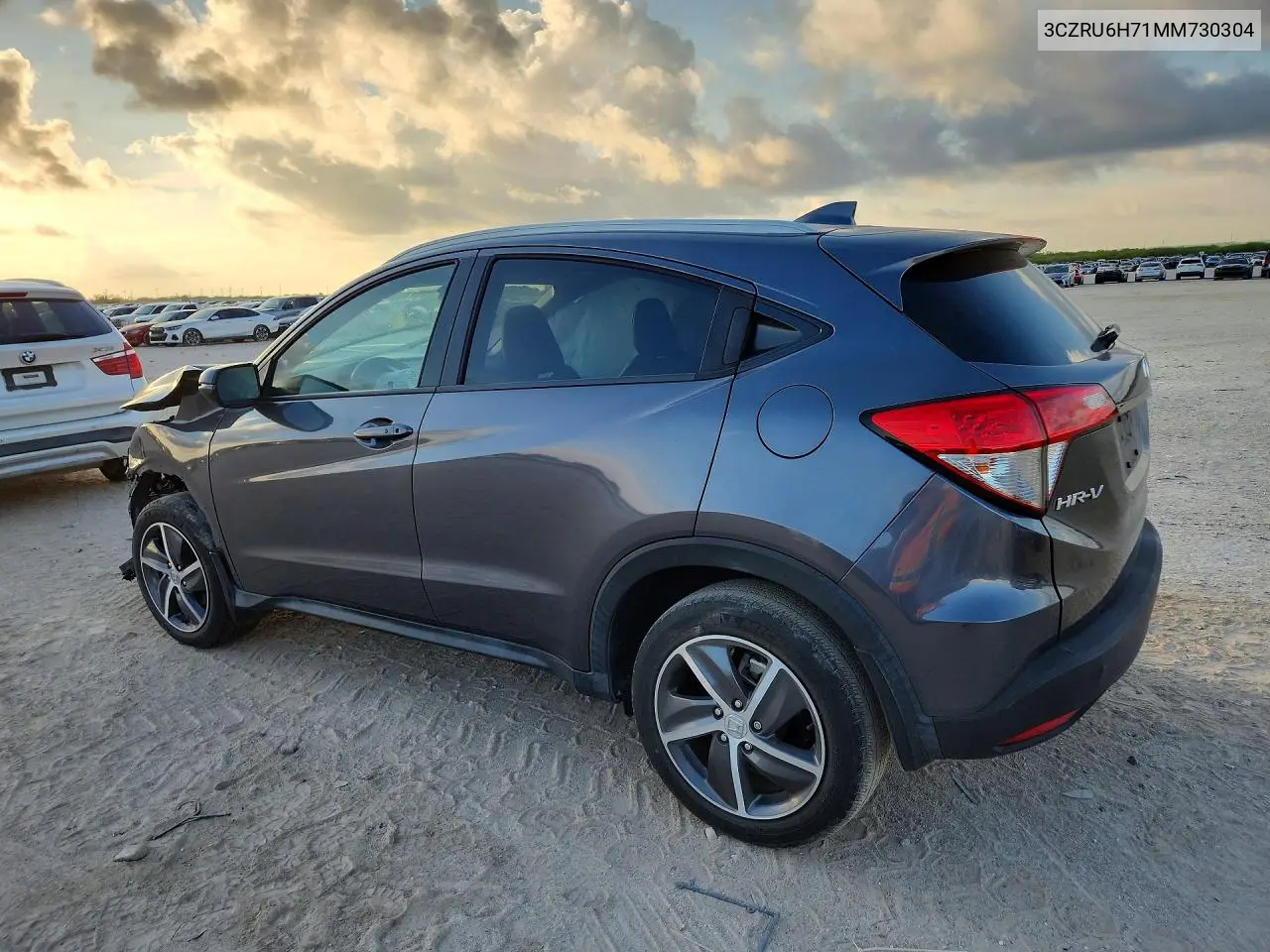2021 HONDA HR-V VIN 3CZRU6H71MM730304 — фото 2