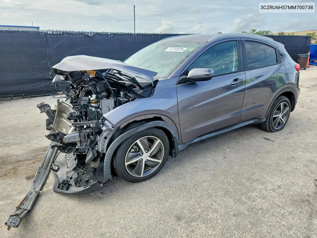 HONDA HR-V 2021, VIN 3CZRU6H57MM700738