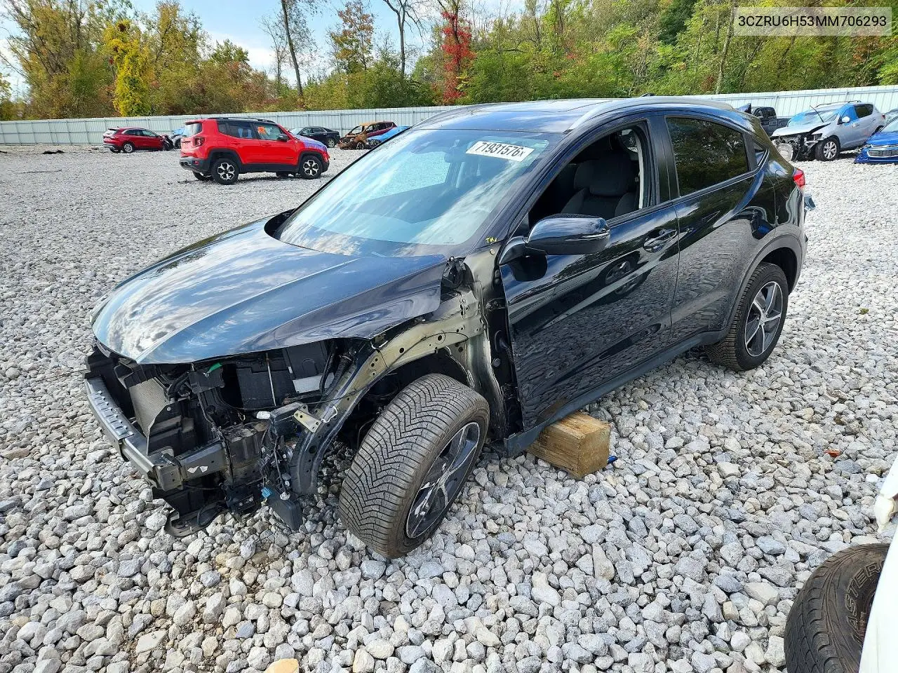 HONDA HR-V 2021, VIN 3CZRU6H53MM706293