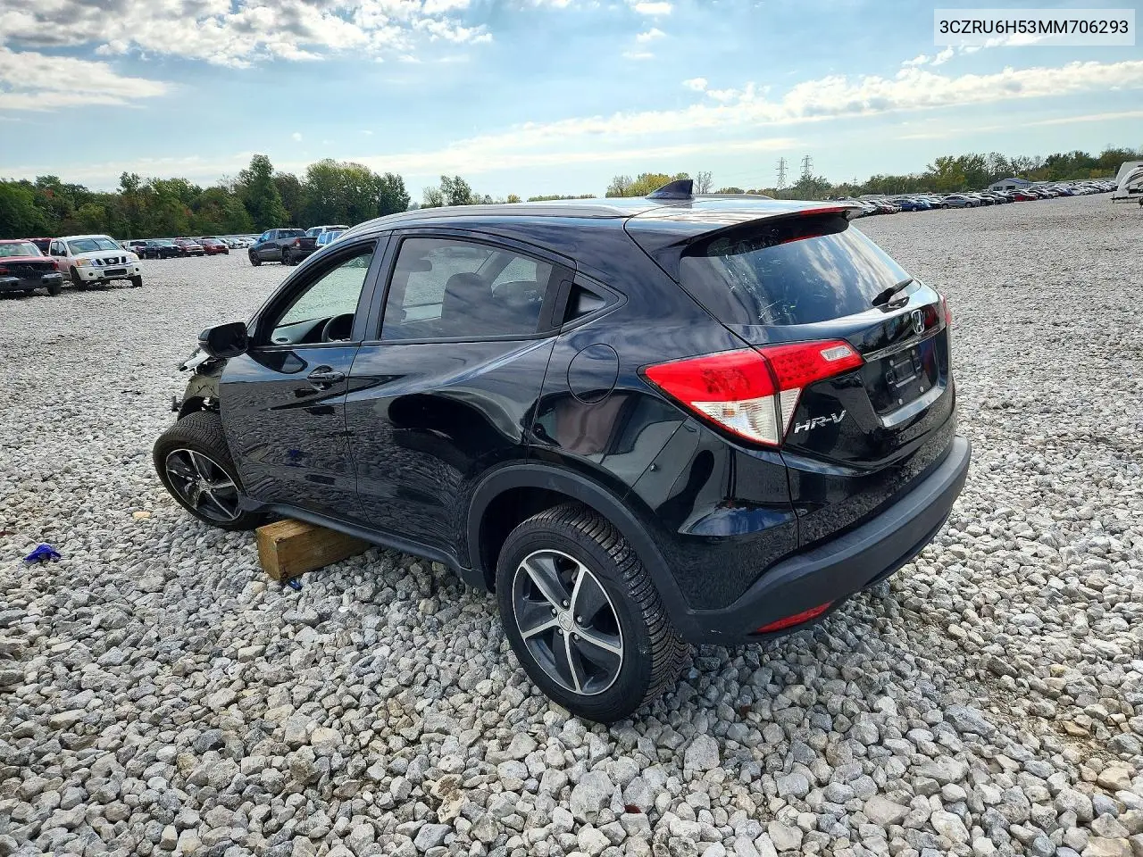 2021 HONDA HR-V VIN 3CZRU6H53MM706293 — фото 2