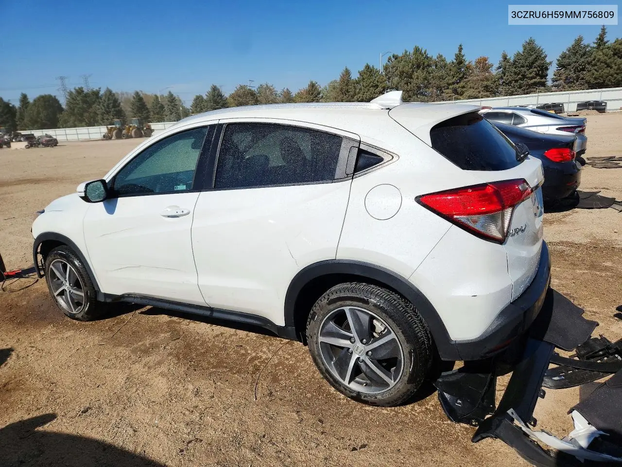 2021 HONDA HR-V VIN 3CZRU6H59MM756809 — фото 2
