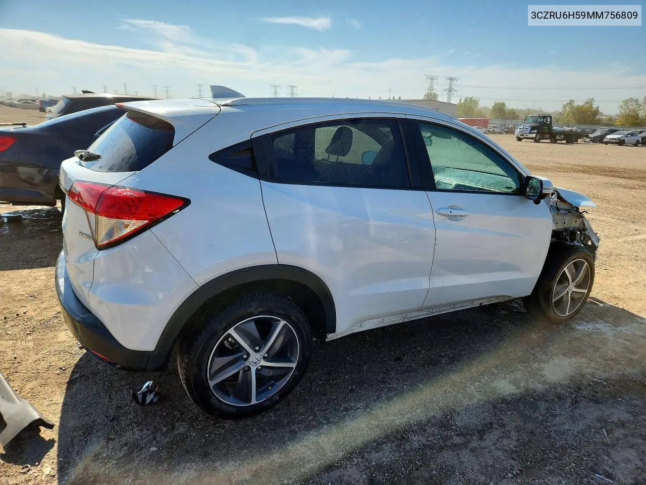 2021 HONDA HR-V VIN 3CZRU6H59MM756809 — фото 3