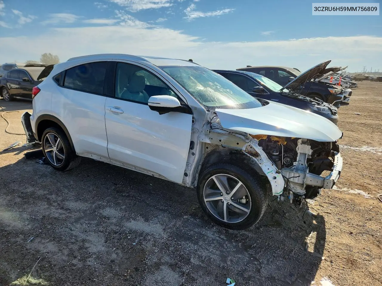 2021 HONDA HR-V VIN 3CZRU6H59MM756809 — фото 4
