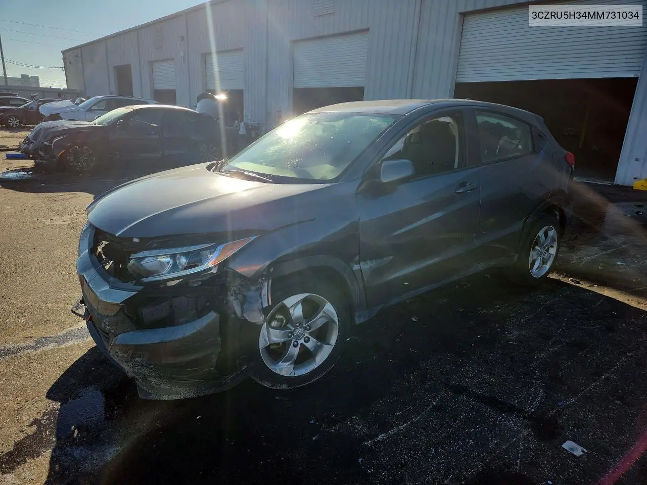 HONDA HR-V 2021, VIN 3CZRU5H34MM731034